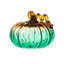 Citrouille en verre turquoise 5,75 po