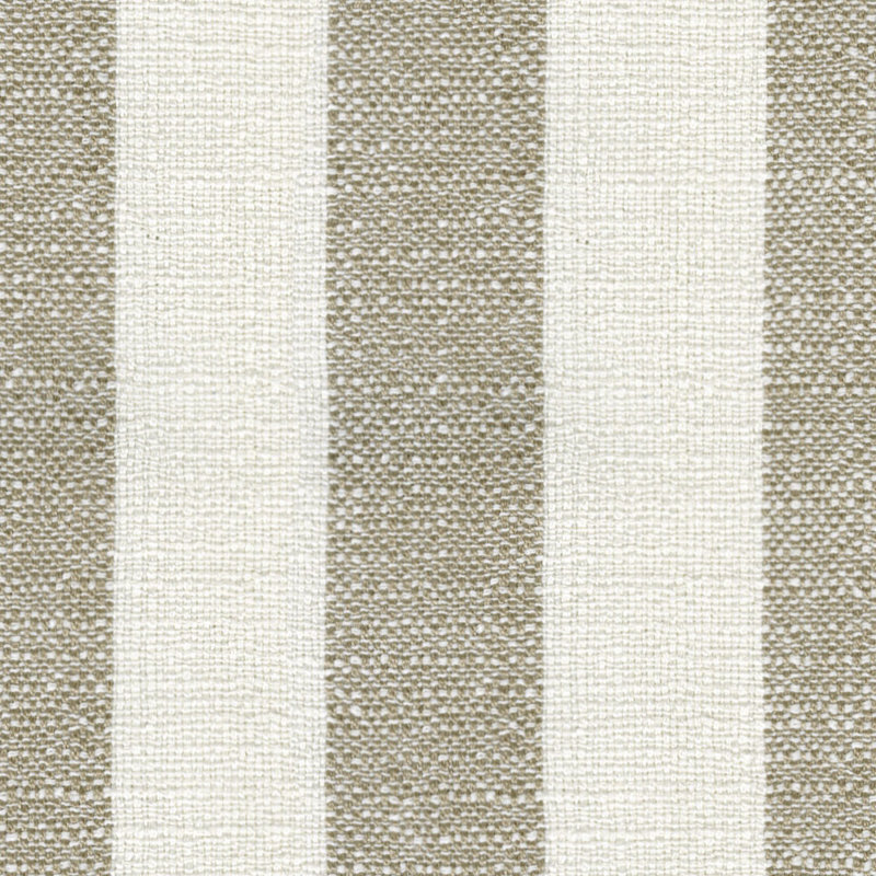 Coussin Birch Lane Harding, Plume, Brun rayé, Carré 20 po