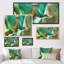 Vagues liquides dans les tons de vert III - peinture sur toile-1931804827-1931804826