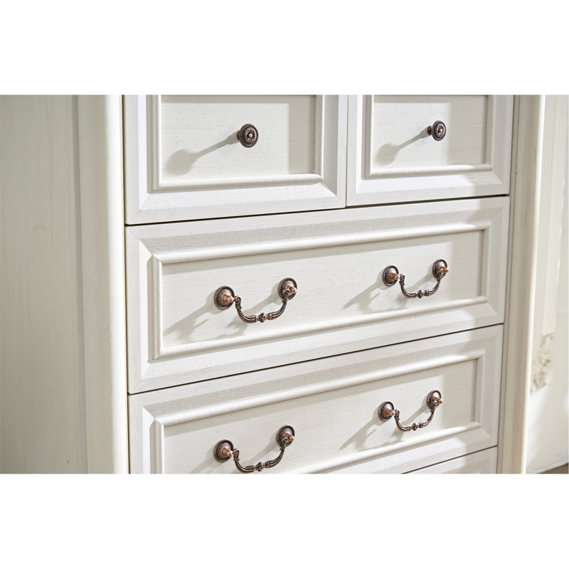 Commode 7 tiroirs en bois avec rangement