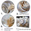 Ensemble de salon art mural blanc et or rose passion - roses-107745935-107745936