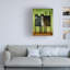Wrapped Canvas Wall Art - Daniel Patrick Kessler 'Double Trouble' Wall Art for Living Room, Bedroom, or Office Décor - 18x24-24035278