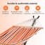 Hammock with Stand ,1 Person Striped Hammock Seat with Steel Frame, Material & Adjustable Frame