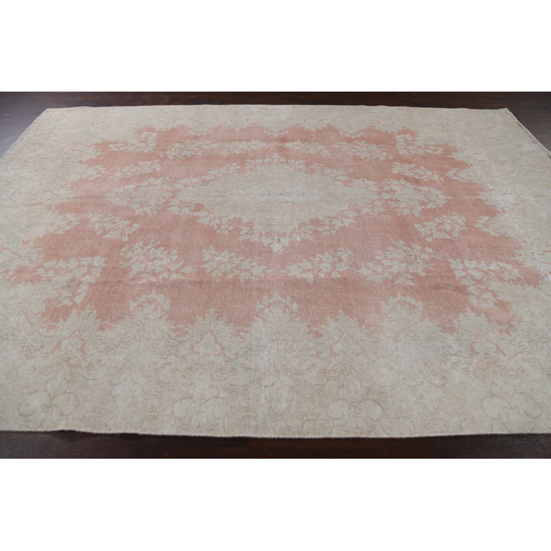 Tapis persan Kerman Daxon patiné 9 x 13