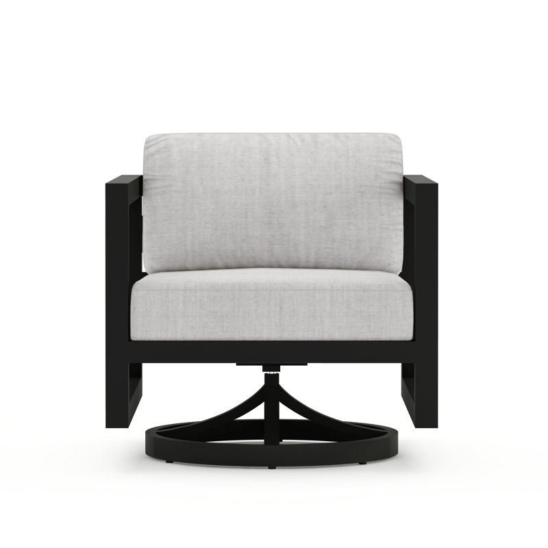 Avion Outdoor Rocker Chair, Slate, Cast Silver Sunbrella®