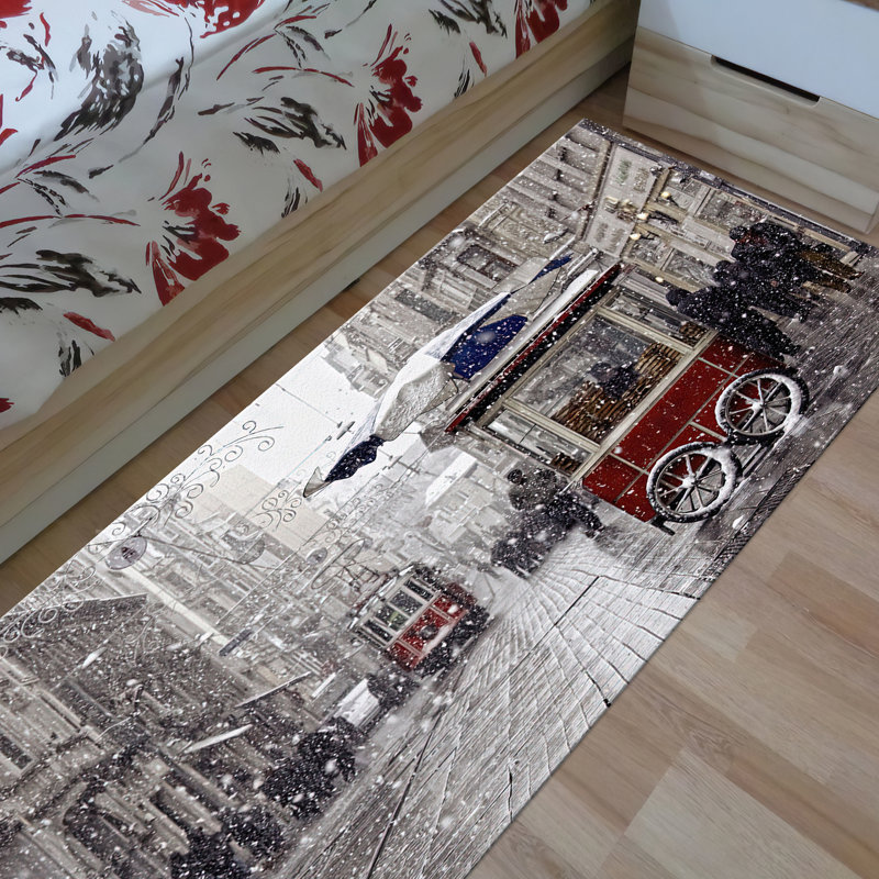 Chic and Modern Non-Woven Soft Type Printed Rug Featuring Intricate Geometric Patterns Perfect for Any Room in the House - Add Style and Comfort to Your Living Space Today