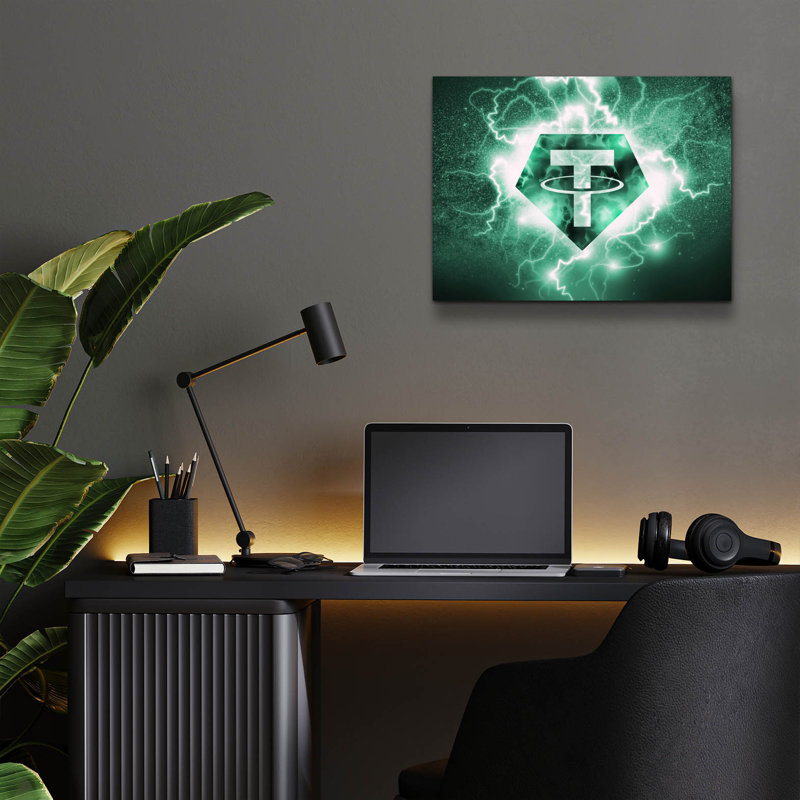 "Crypto Eclipse Tether Usdt" par Valentyn Artemenko, H 12 po x l 16 po