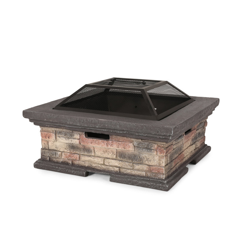 MGO 29" SQUARE WOOD BURNING FIRE PIT