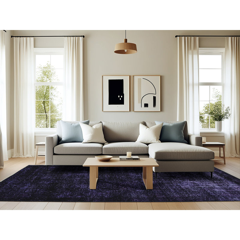 Tapis abstrait moderne abstraite, Rectangle 6 pi x 9 pi