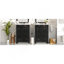 Ensemble de meuble-lavabo 48 po avec lavabos doubles (séparés), lavabos doubles en céramique, tablette de rangement et portes à fermeture en douceur 48 po