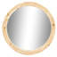 Broussard Wood Round Wall Mirror-867837194