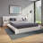 Modern Kaphan Bedroom - Platform Bed with Headboard and Nightstands (2) – Easy Assembly, No Box Spring Required-984603980-990094008