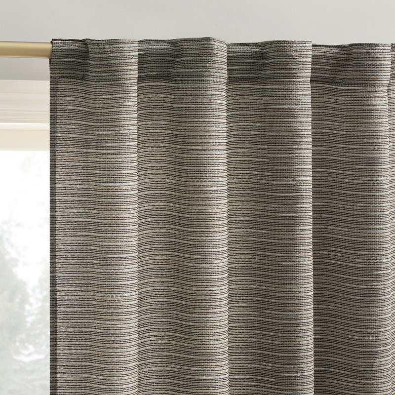 Rideau semi-transparent Laurel, L 40 po x L 63 po, Brun