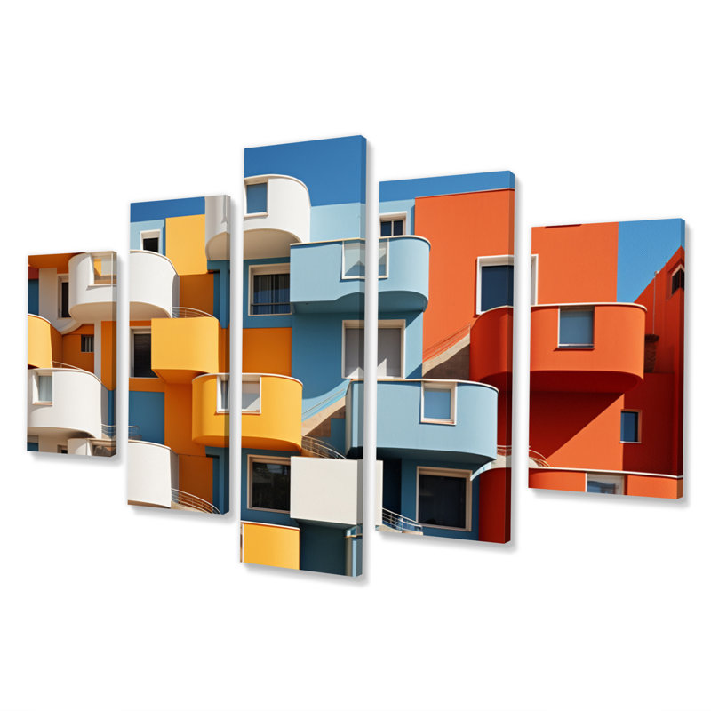 Landscape Architectural Vibations II - Décoration murale architecture - 5 panneaux