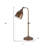 Aieden 28" Metal Adjustable Lantern Table Lamp with Dome Shade-1488983510