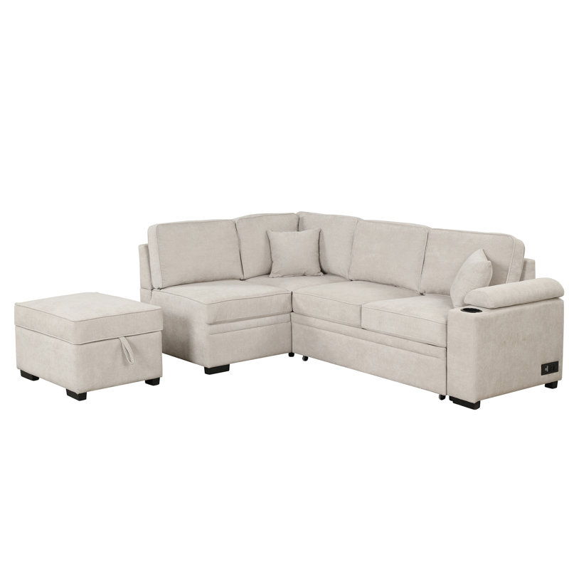 Sectional Sleeper (Beige)