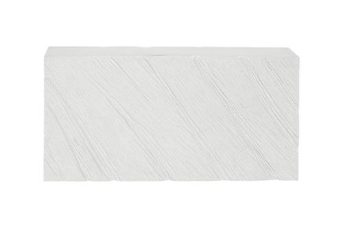 Shear Console Table, Rectangle, White Stone