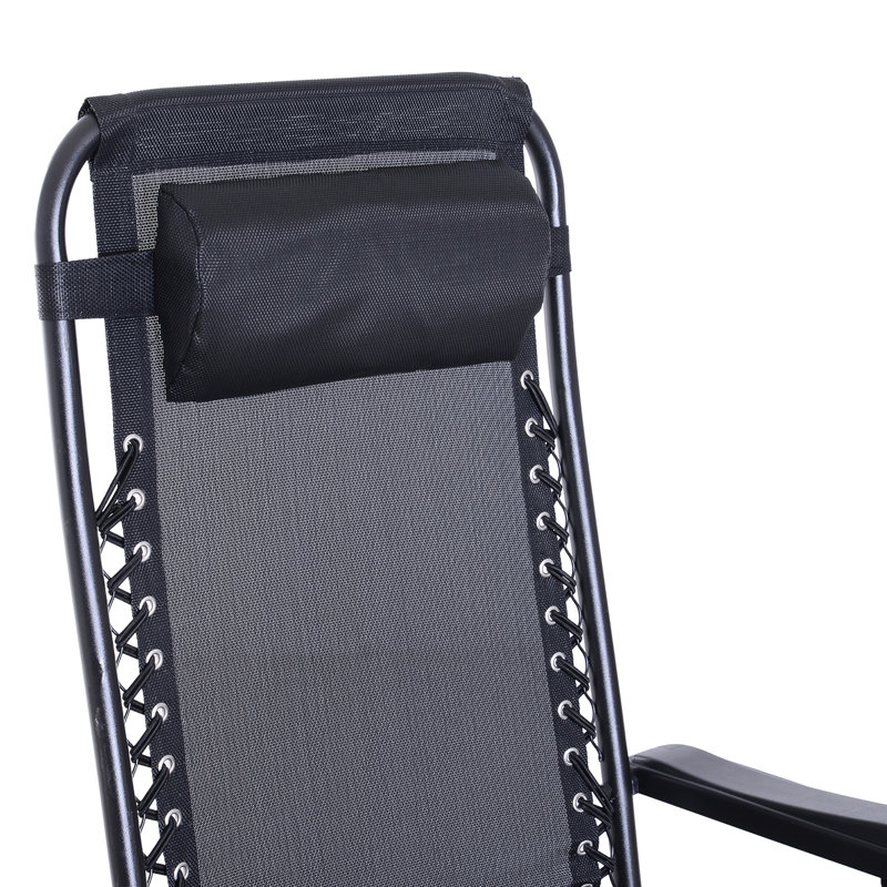 Chaise berçante d'extérieur pliable avec fauteuil inclinable