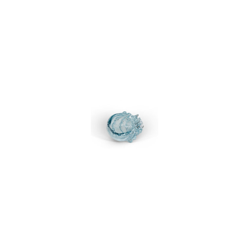 Lagoon Glass Seashell, Aqua