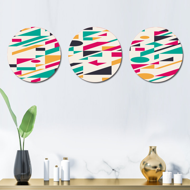 Abstract Wall Decor on Metal
