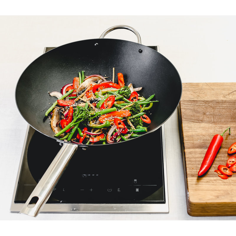 MasterClass Carbon Steel Wok, 35.5 cm