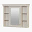 Armoire à pharmacie à miroir fixée au mur l 35,51 po l