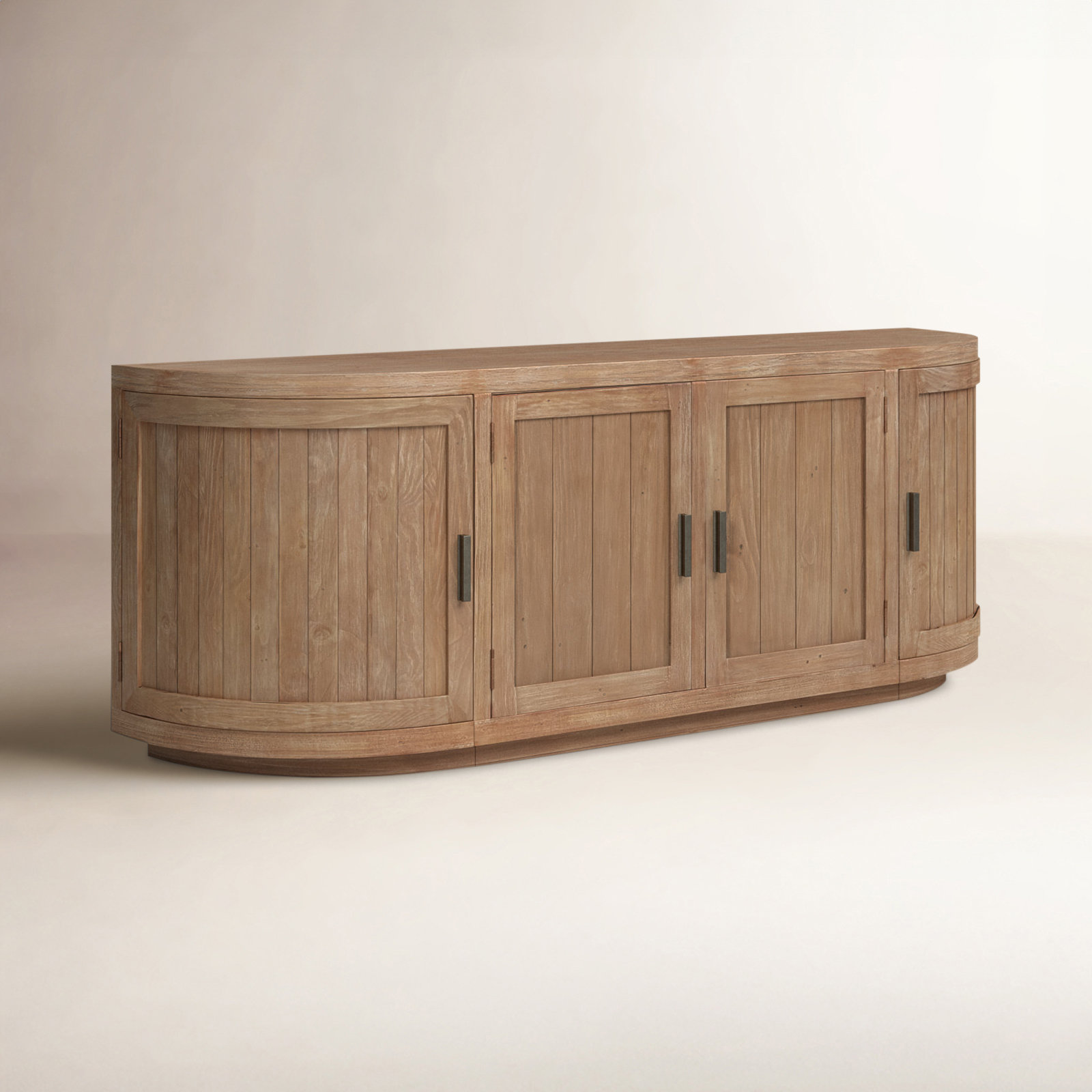 Rudi Solid Wood TV Stand, Brown