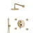 Bravat Gold 3-Way Concealed Shower Set with Thermostatic Mixer – Elegant & Functional