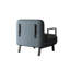 Fauteuil-lit convertible de 31,5 po, canapé à trois places avec coussin ajustable, fauteuil à cadre en métal, revêtement en velours, rembourrage en mousse, utilisation dans la chambre à coucher, bleu et gris, 1 siège, 74,16 po Profondeur, 31,98 largeur, 14,05 hauteur, 37,53 lb-1979619947