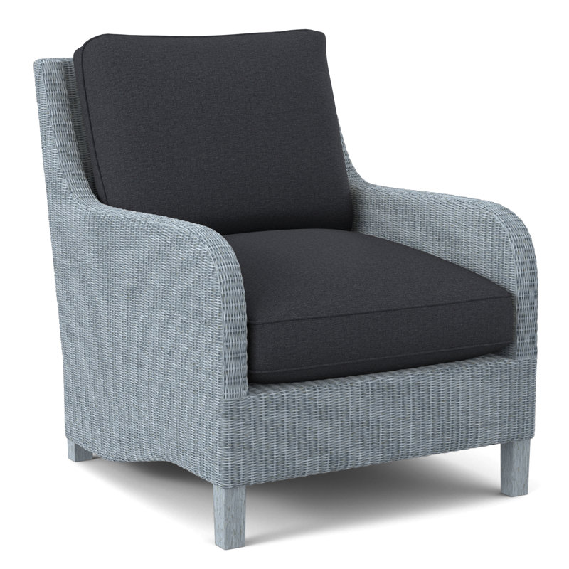 Gibraltar Armchair, Blue Buffalo Check; 0120-61, Sea Glass
