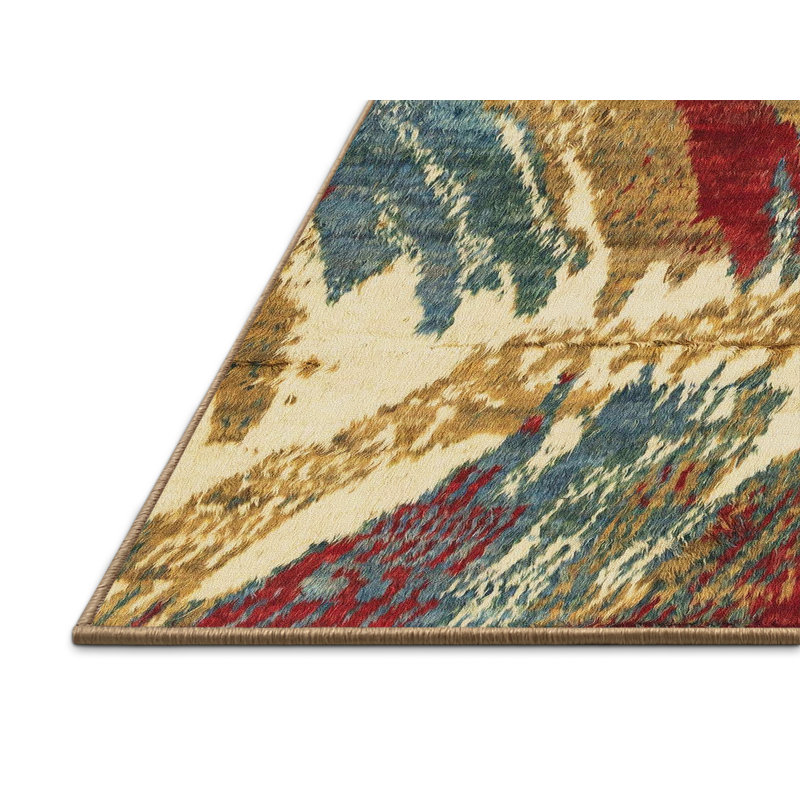Tapis abstrait à motif abstrait moderne2551, Rectangle 8 pi x 10 pi