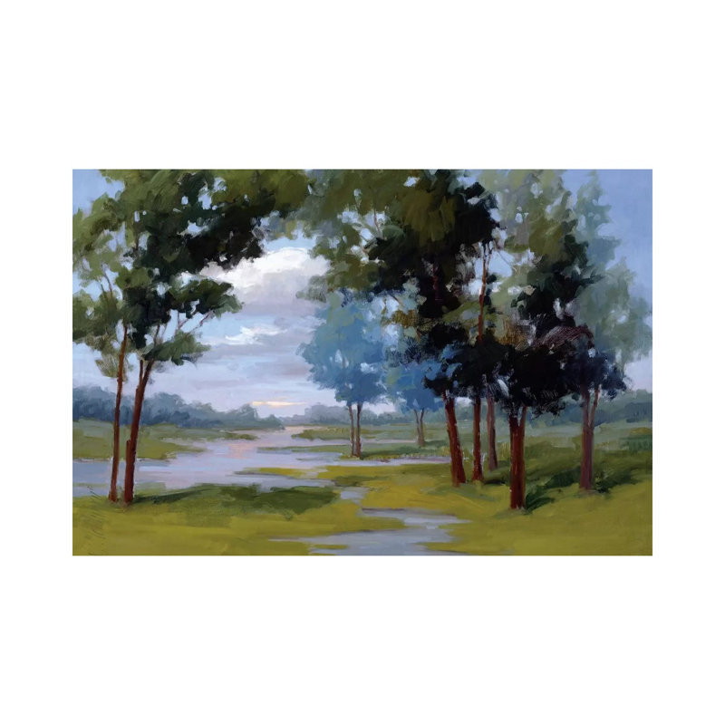 Wandering Water - Wrapped Canvas Painting, 45.72cm H x 66.04cm W x 1.91cm D