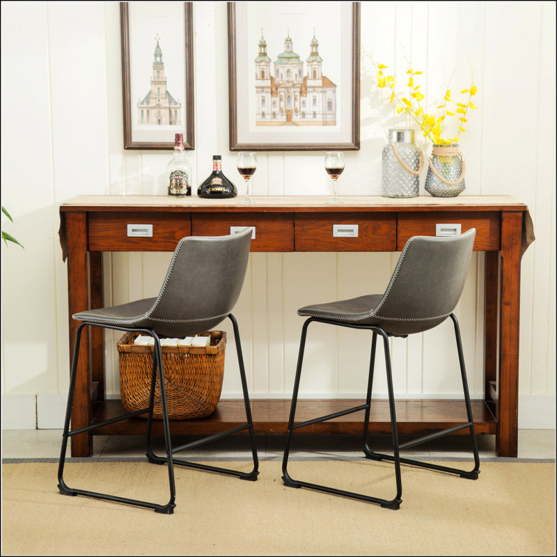 PU Leather Counter Height Stools