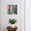 Key storage box, Opens to the right, 30x30x5, Black, A canal surrounded by charming buildings, 
