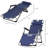 21 Camping Sun Chair - Beach Compatible, Navy, With Pillow & Pocket For Sunbathing And Relax
