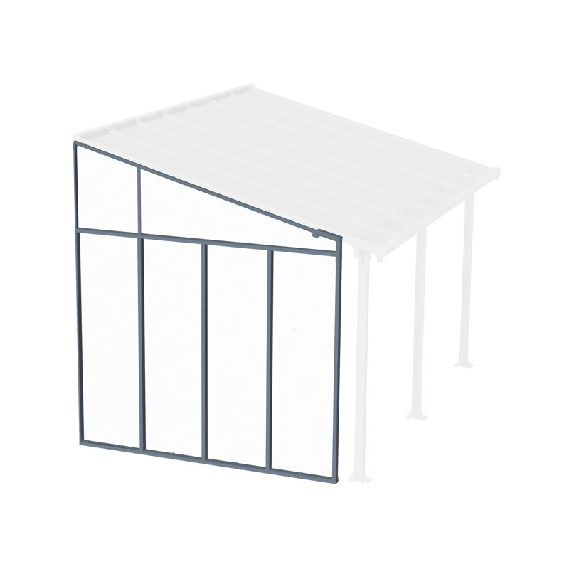 Palram - Canopia Feria 10' Olympia 10' and Sierra 10' Gray/Clear Sidewall