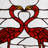 12.5"H Flamingos Stained Glass Window Panel