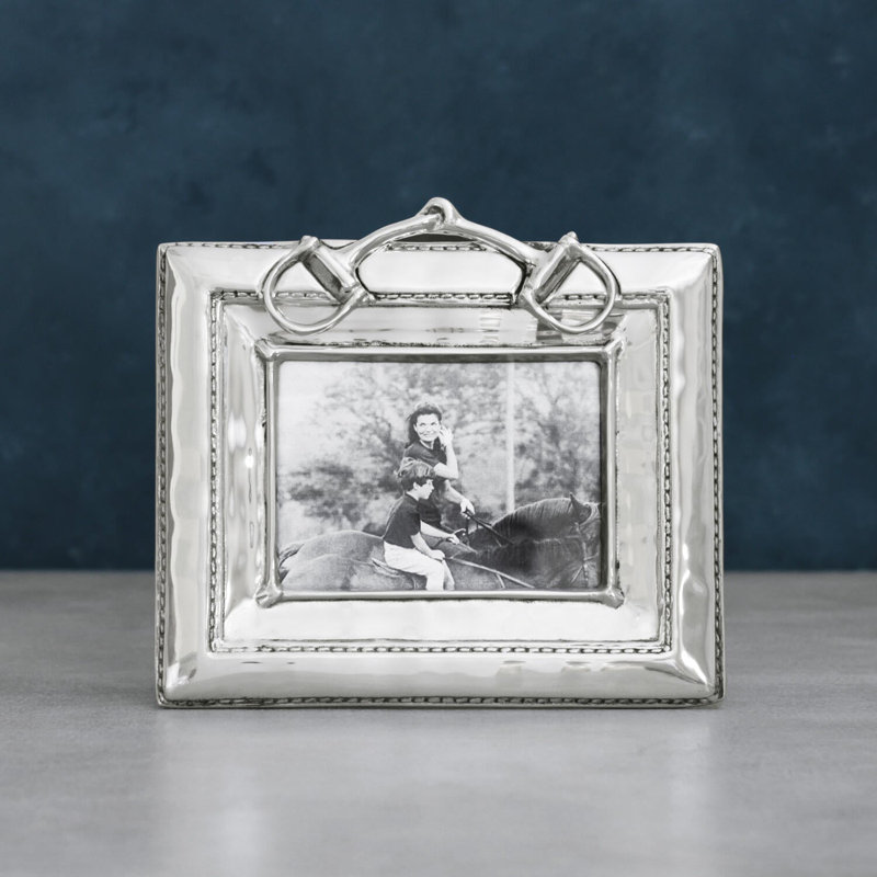 Western Equestrian Metal Picture Frame