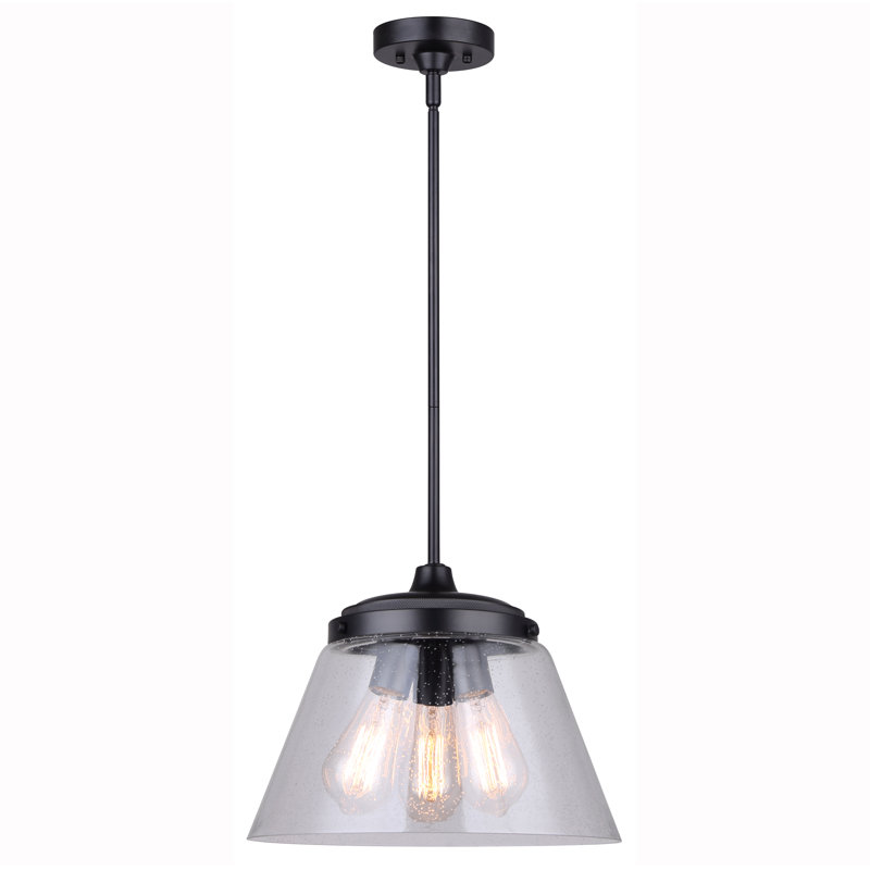Luminaire suspendu conique à 3 lumières
