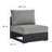 Modway Tahoe 132" Wide Outdoor U-Shaped Patio Sectional with Cushions-95616629