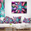 Coussin lombaire floral de fleurs exotiques