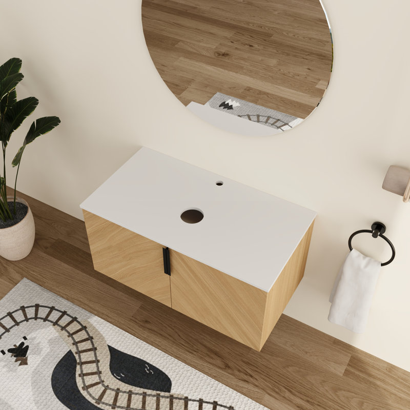 Base de meuble-lavabo simple 36 po Haldor seulement