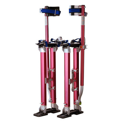 Pentagon Tools Drywall Stilts - Adjustable Height Stilts for Adults - Lightweight Paint Stilts with Protective Pads - Durable Nonslip Work Stilts for Sheetrock or Painting