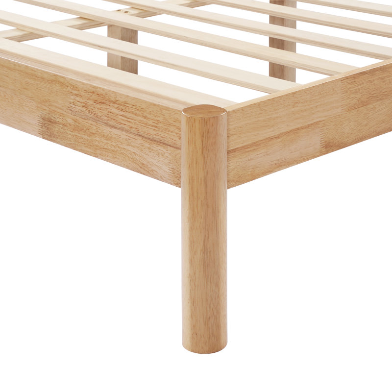 Ardin Solid Wood Bed Frame, Natural, Queen