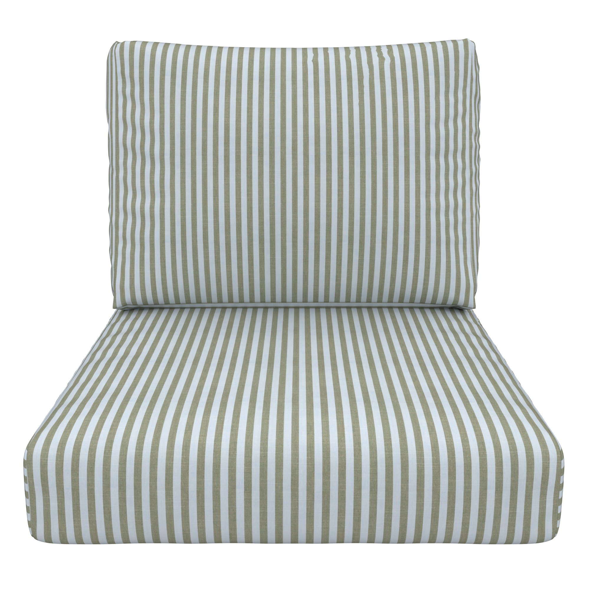 Lani Sunbrella Outdoor Lounge Chair Cushion, Sail Away Aloe