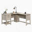 Bureau en L, bureau en bois avec tiroirs