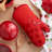 FIESTA Falling Strawberries Oven Mitt, Scarlet Red, 7"x13"