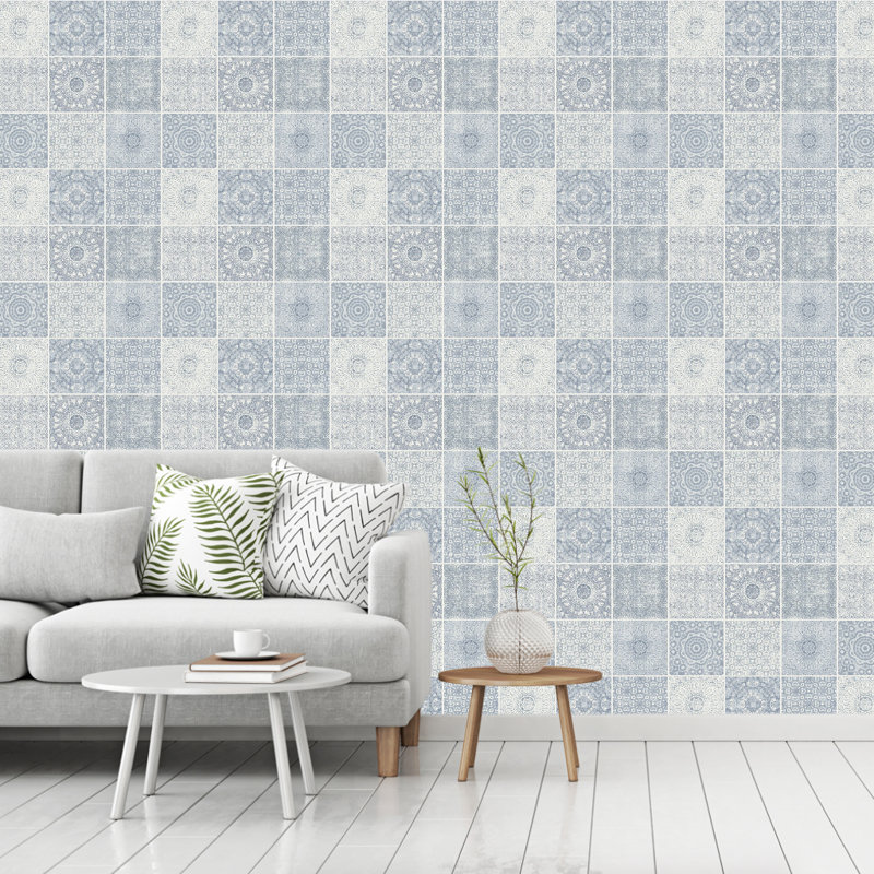 10.05m x 53cm Matte Wallpaper Roll, Blue