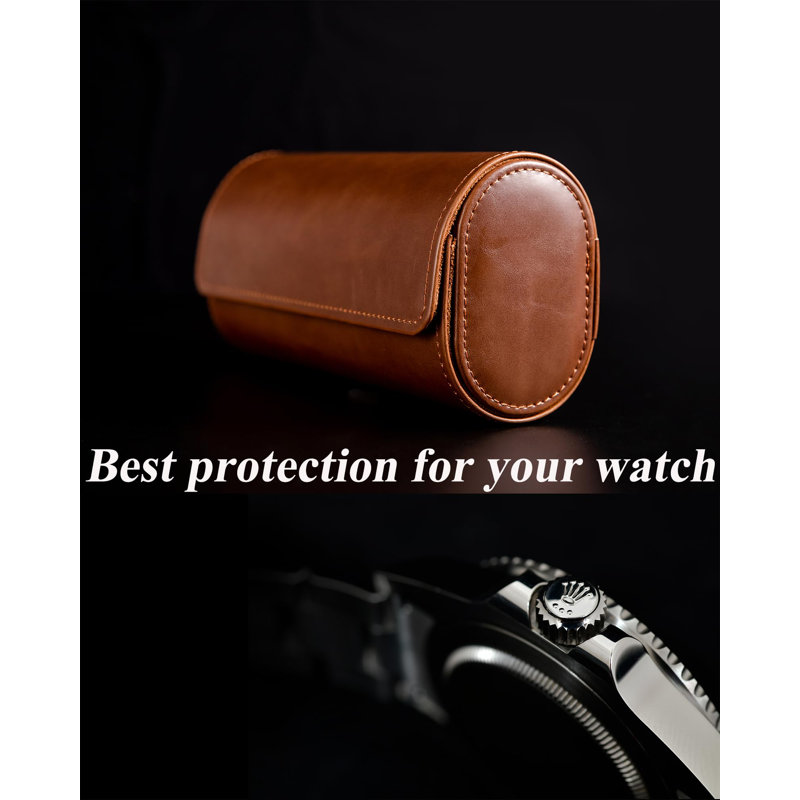 2 Watch Travel Case -Premium Leather With Perfect Texture