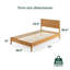 Whitman Low Profile Mid-Century Modern Platform Bed-1698114803-1627441214